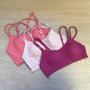 Sz 6 Lululemon Like a Cloud Bra Light Support B/C Cup in Raspberry Coulis